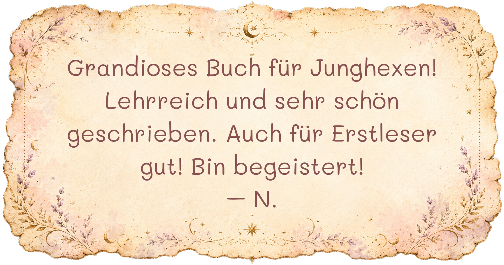 Leserstimme 5 zur Hexenbuch-Reihe